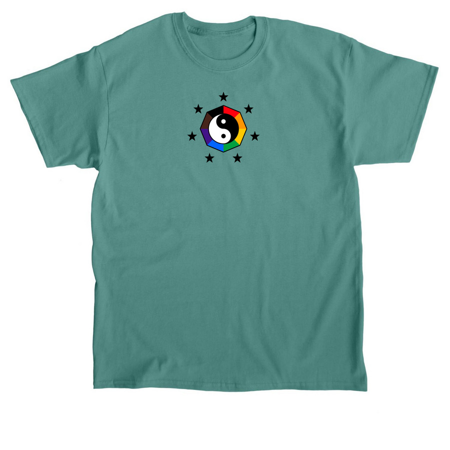 2023 Pride Logo, black stars, a Jade Dome Classic Unisex Tee