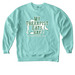 Equine Therapist Classic Collection- Style 1, a Chalky Mint Comfort Colors Crewneck Sweatshirt