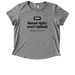Human rights aren't optional, a Aluminum Grey Allmade Eco Triblend Women?s Scoop Neck Tee