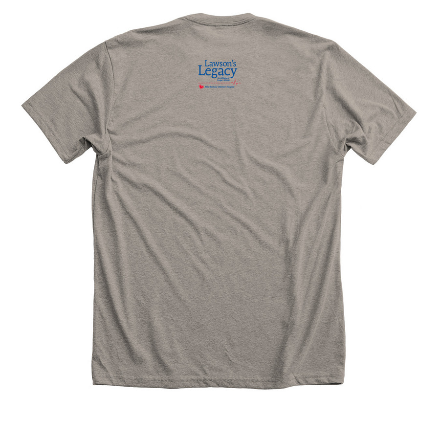 Lebonheur Heart, a Heather Stone Premium Unisex Tee (back-view)