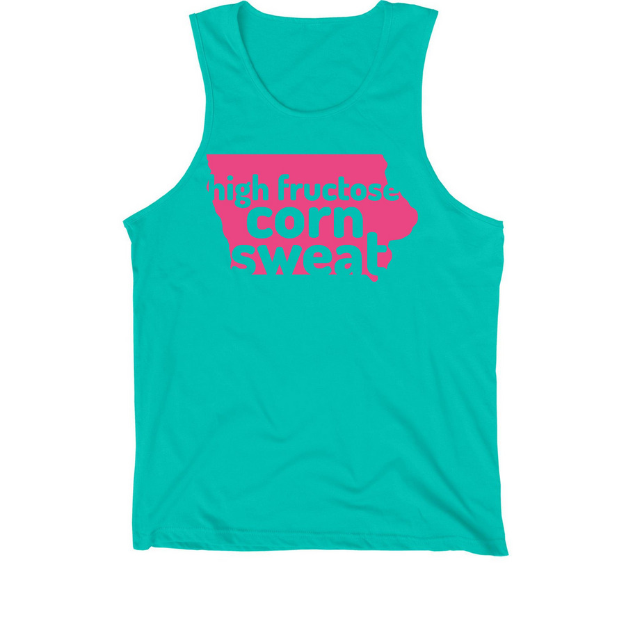High Fructose Corn Sweat 2026 - PINK, a Teal Premium Cotton Tank