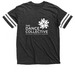 Large Logo front, blank back, a Vintage Smoke / White Football Jersey Tee