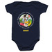 Future Flies with Pollinators Onesie- Dark, a Navy Infant Onesie