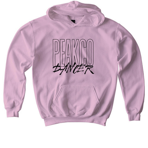 PEAKCO Dancer Sweatshirt, a Light Pink Softstyle Youth Pullover Hoodie