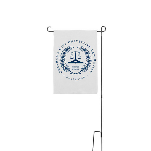 Law Review Yard Stake, a White 12" x 18" Yard Flag with Stake
