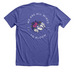 Wired to Bloom Basics 2.0, a Heather Lapis Premium Unisex Tee (back-view)
