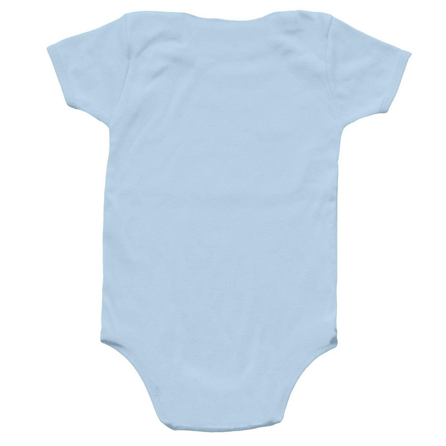 Go Gio Go! 2026 CACNA1A 5K, a Light Blue Infant Onesie (back-view)
