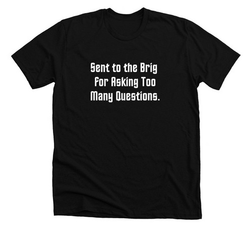 Sent to the Brig (2027), a Solid Black Blend Premium Unisex Tee