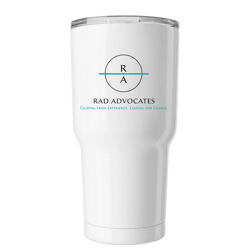 RA Tumbler Swag, a White Insulated Tumbler