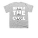 Break The Cycle, a Sport Grey Youth Unisex Tee (back-view)