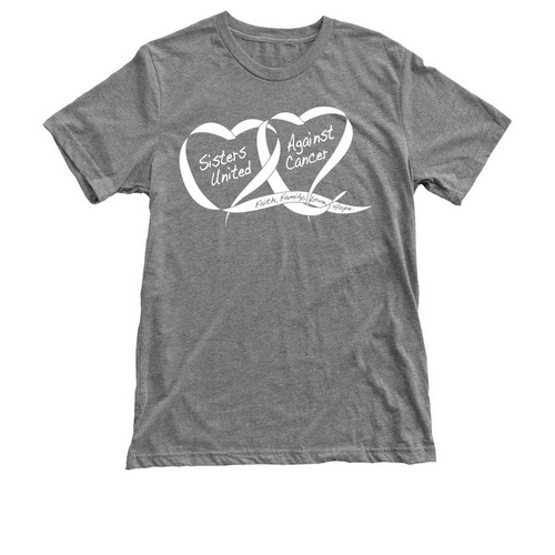 Sisters United Against Cancer, a Premium Heather Triblend Unisex Tee