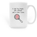 Caffeine & Crime Scene Mug, a White Large Coffee Mug