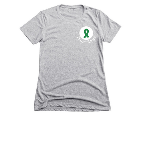 Team Rhys 2.0, a Dark Heather Grey Women's Slim Fit Tee