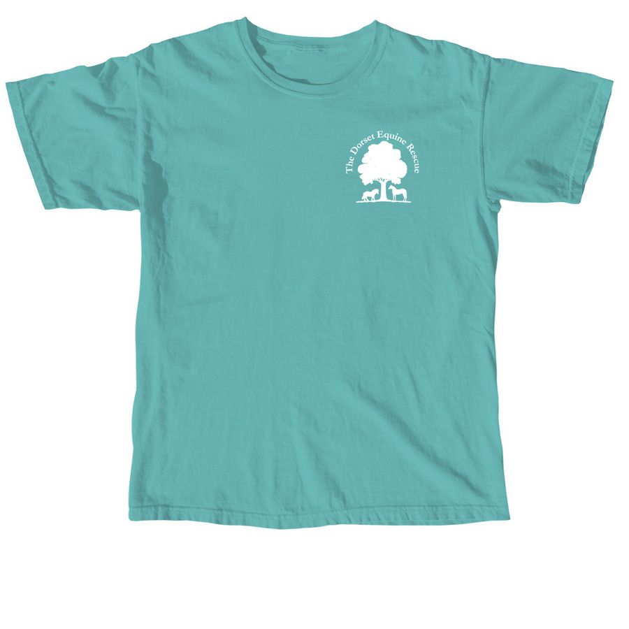 The Dorset Equine Rescue Apparel Fundraiser, a Seafoam Comfort Colors Unisex Tee