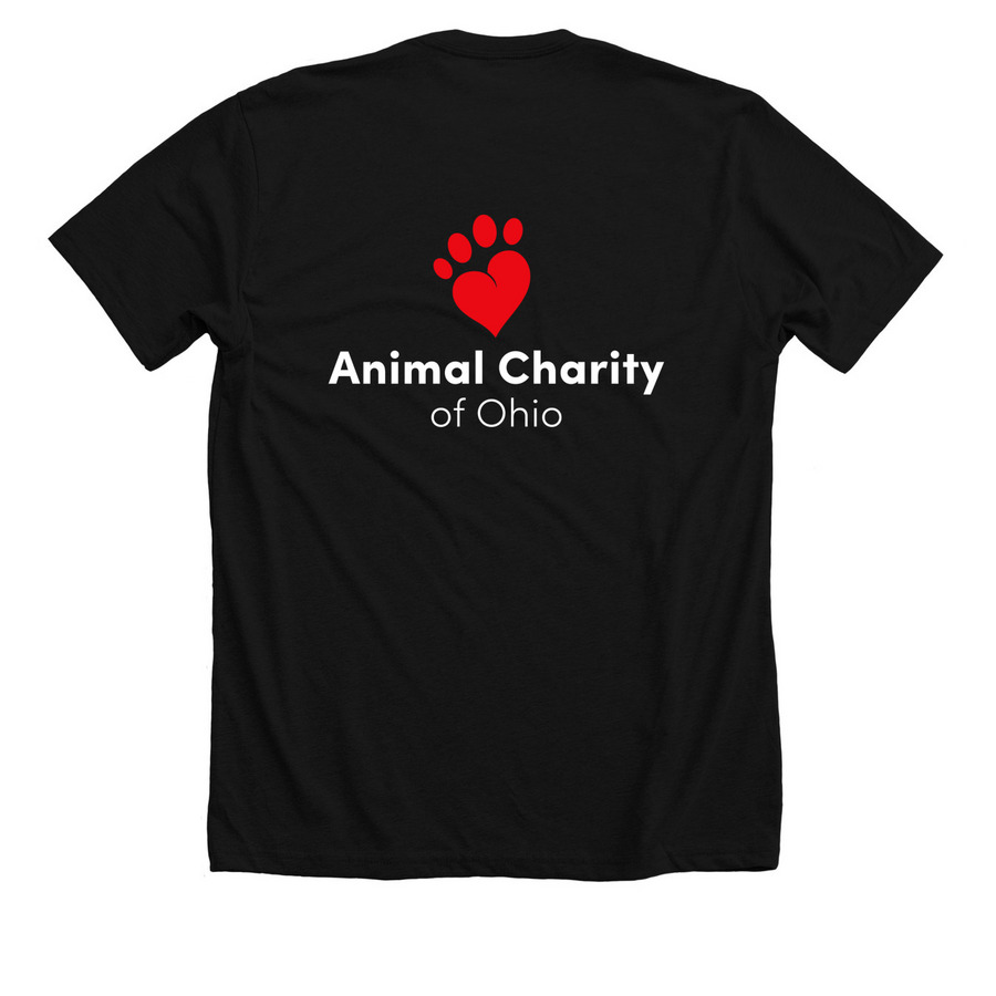 Fight For All Animals, a Solid Black Blend Premium Unisex Tee (back-view)