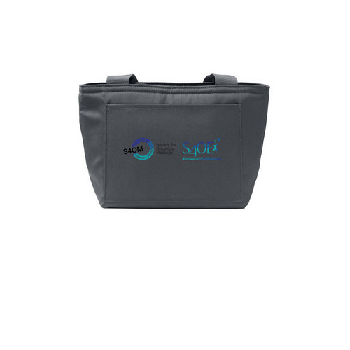 S4OM x S4OE Lunch Tote, a Grey Steel Insulated Lunch Tote