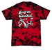 Keep on Chuckin' . . ., a Black/ Red Crystal Tie Dye Tee