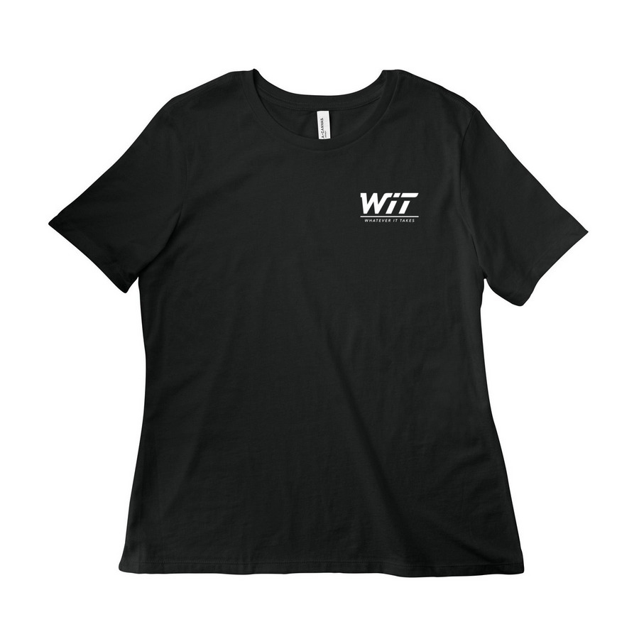 WIT., a Vintage Black Women?s Relaxed Cotton Tee