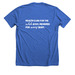 BMC Logo Tee, a Heather True Royal Premium Unisex Tee (back-view)