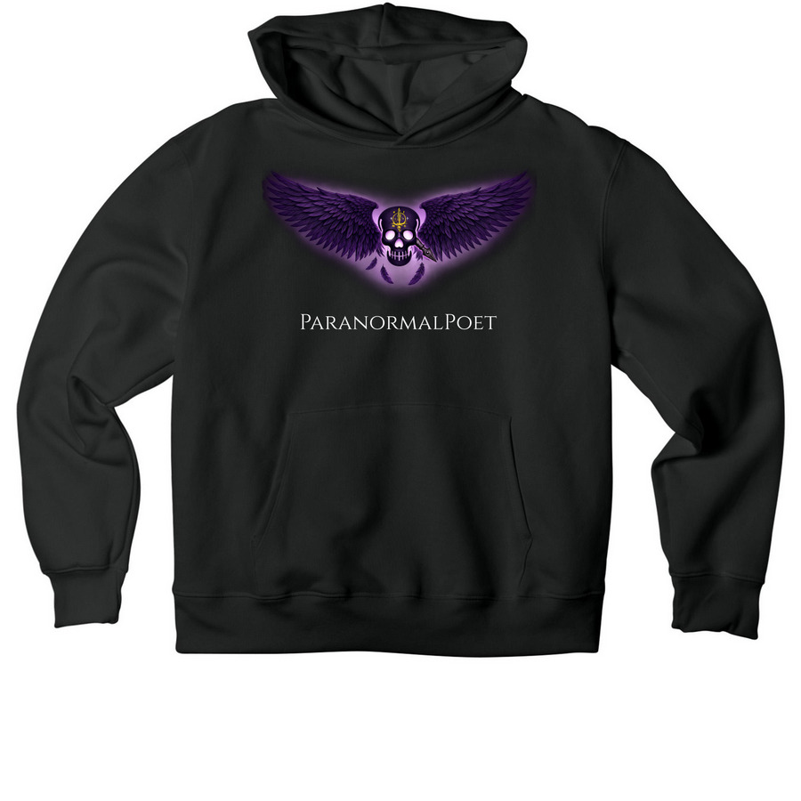 Seal Of The Poet, a Vintage Black Premium Heavyweight Pullover Hoodie