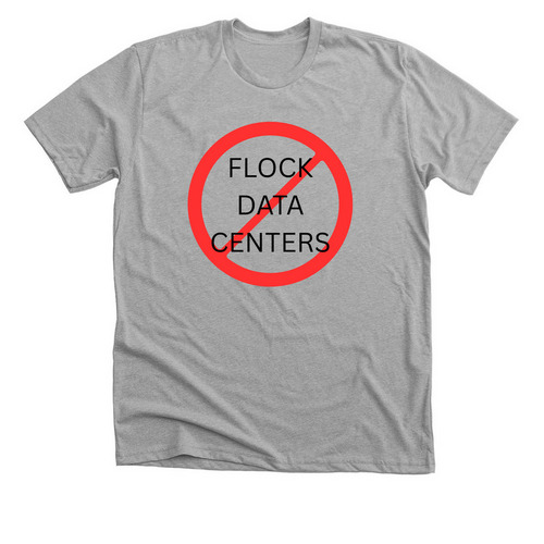 Flock Data Centers, a Athletic Heather Premium Unisex Tee