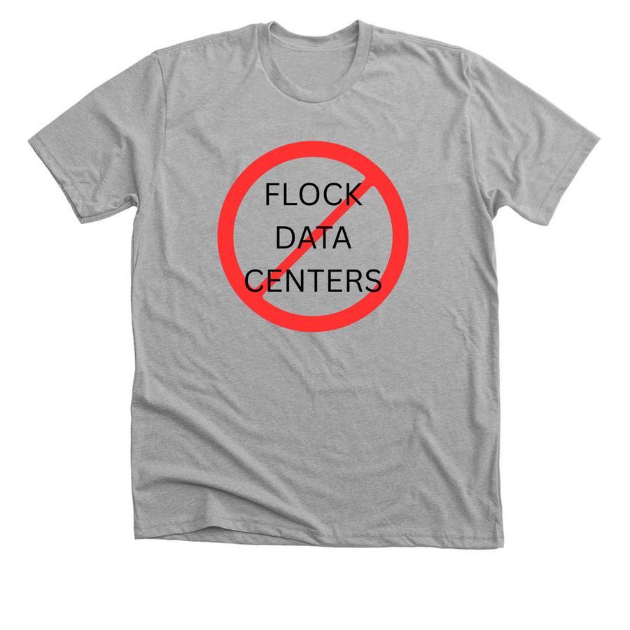 Flock Data Centers, a Athletic Heather Premium Unisex Tee