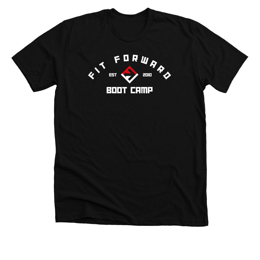 Fit Forward Gear, a Solid Black Blend Premium Unisex Tee