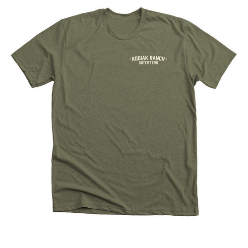 Front & Back Logo T-shirt&nbsp;, a Heather Olive Premium Unisex Tee