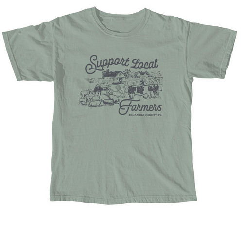 Support Local Farmers | Escambia, a Bay Comfort Colors Unisex Tee