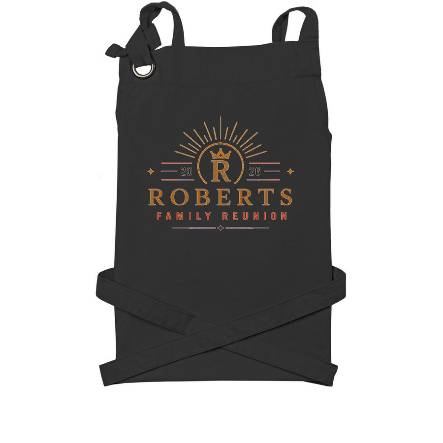 Roberts Apron&nbsp;, a Black Cotton Canvas Pocket Apron