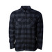 Lion (White Logo) - 2026 Exclusive, a Charcoal Heather/ Black Unisex Flannel Shirt