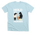 HOLD YOUR HORSES, a Heather Ice Blue Premium Unisex Tee