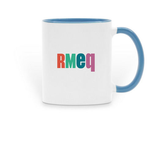 Two-tone Mug, a Light Blue Two-Tone Ceramic Mug