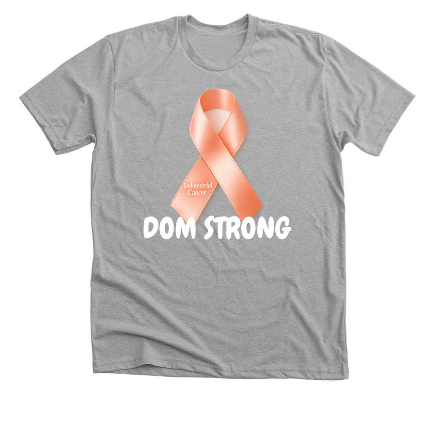 Dom Strong Plain, a Athletic Heather Premium Unisex Tee