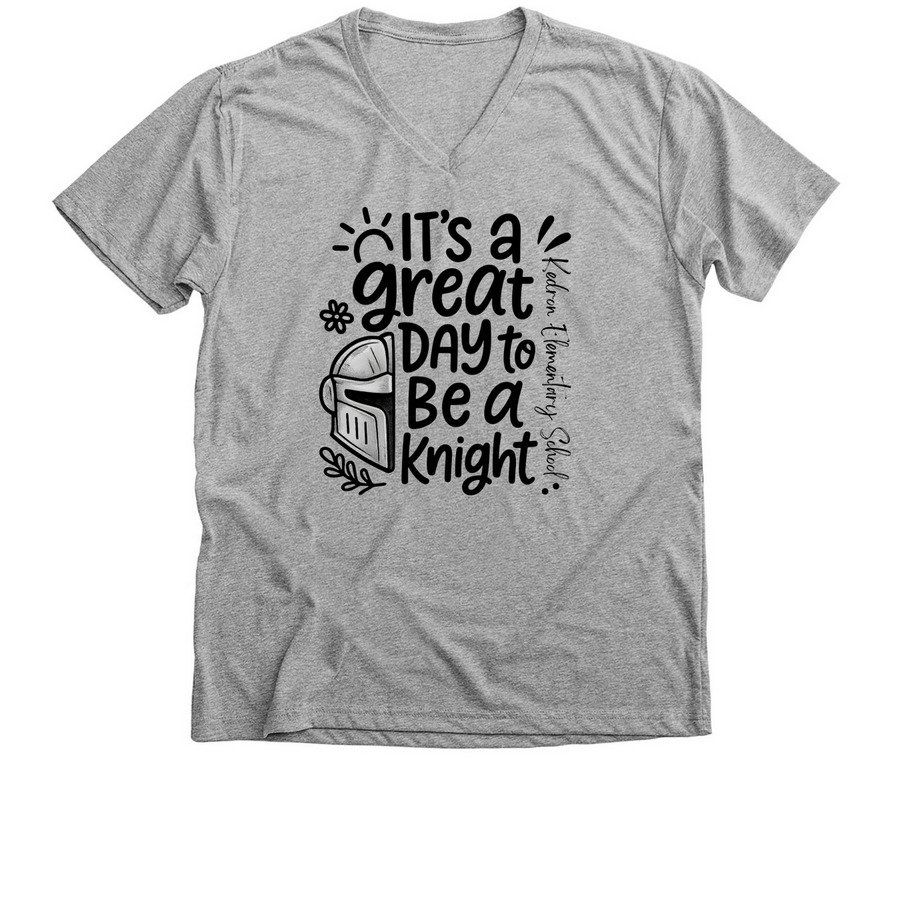 Knight Spirit Wear, a Athletic Heather Premium V-Neck Tee