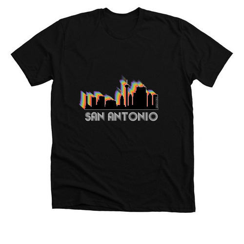 Pride San Antonio, a Solid Black Blend Premium Unisex Tee
