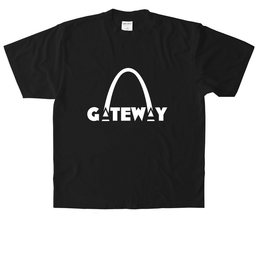 Gateway Quartet Merch, a Black Heavyweight Garment Dye Tee
