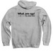 Macbeth - What, you egg??, a Sport Grey Pullover Hoodie (back-view)