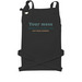 Your mess doesn't scare me... apron teal, a Black Cotton Canvas Pocket Apron