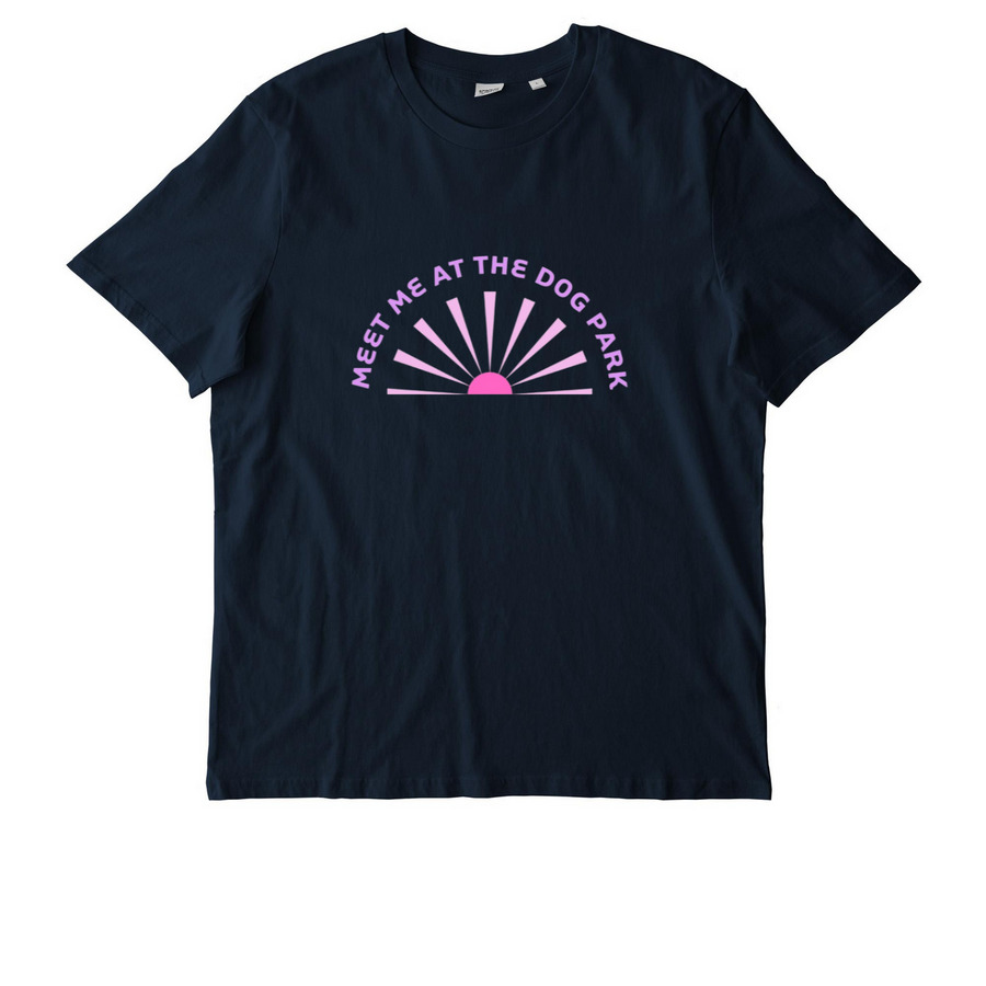 Meet Me At The Dog Park, a French Navy Stanley/Stella Unisex Creator 2.0 Tee
