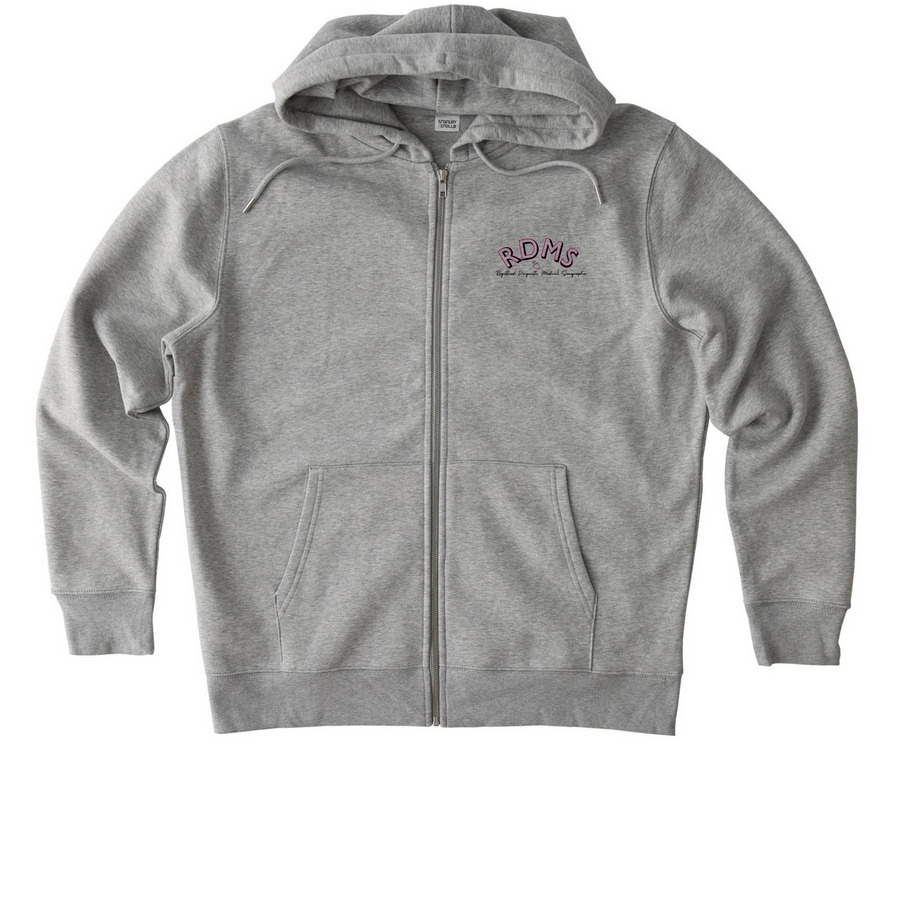 RDMS, a Heather Grey Stanley/Stella Unisex Cultivator 2.0 Zip Up Pullover Hoodie