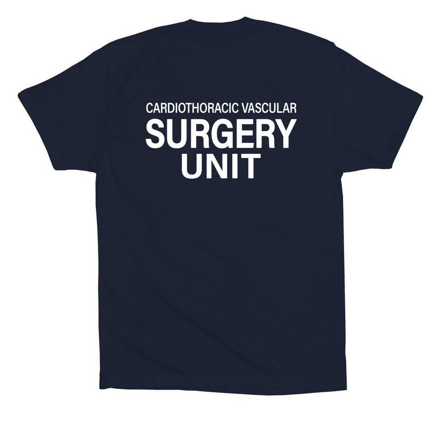 Original 5EW, a Navy Premium Cotton Tee (back-view)