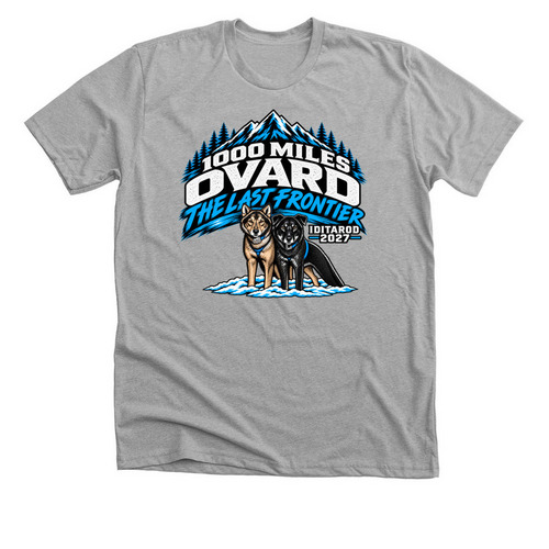 Ovard The Last Frontier, a Athletic Heather Premium Unisex Tee
