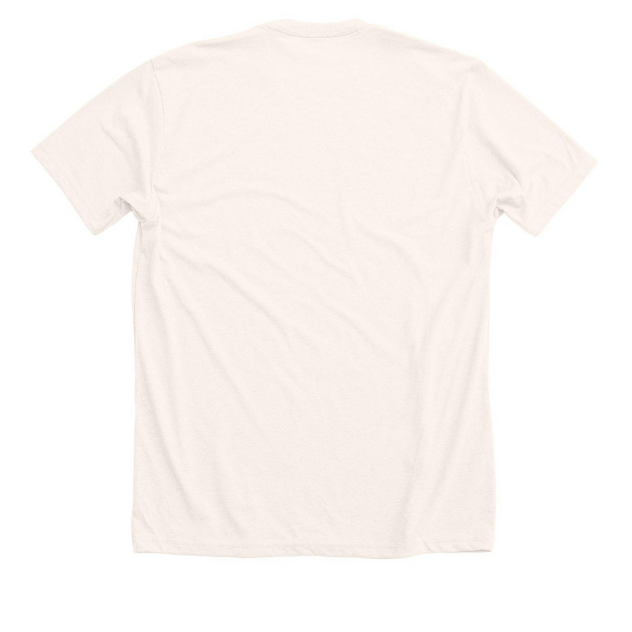 Found The One, a Heather Natural Premium Unisex Tee (back-view)