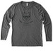 The Vintage Dog Logo Black, a Aluminum Grey Allmade Eco Triblend Women?s Long Sleeve Tee