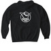 Comfy Shaka Hoodie, a Black Gildan Softstyle Pullover Hoodie (back-view)