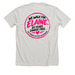 Team Elaine - 20 Years Strong!!!, a Heather Cement Premium Unisex Tee (back-view)
