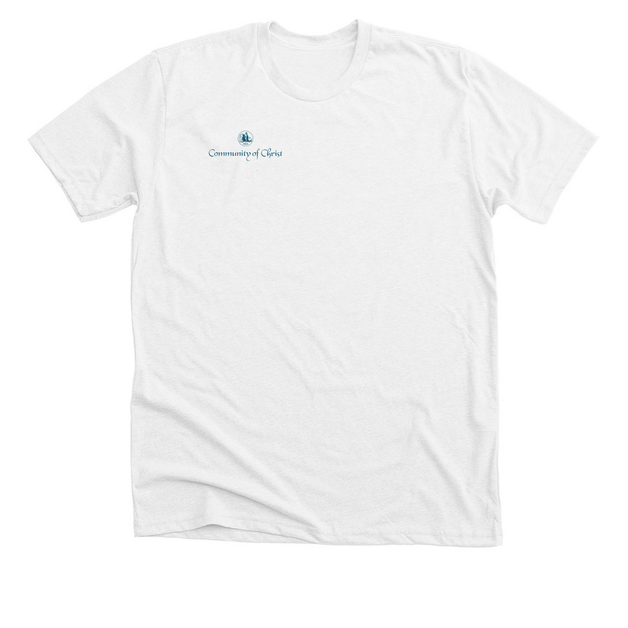 Temple, a Solid White Blend Premium Unisex Tee