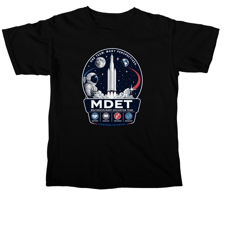 MDET Crew, a Black Comfort Colors Unisex Tee