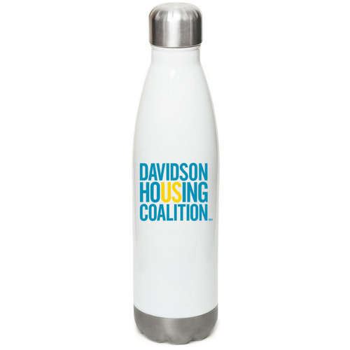 You?re helping US work hard! Stay hydrated!&nbsp;, a White Stainless Steel Water Bottle
